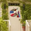 Dekoracyjne kwiaty Walentynkowe znaki na wieńce 45 cm wieńce patriotyczny Dzień Niepodległości i 4 lipca dekoracje domu Peony Front Door