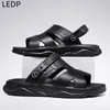 Sandaler mäns tofflor Light and Soft Beach Fashion Korean Jelly Outdoor Thick Bottom Nonslip Indoor Eva Comfort 230718