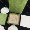 Серьги из белых бриллиантов Женские жемчужные дизайнерские буквы