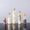 17ml 22x70x125mm小さなミニクリアガラスボトルコルクストッパー/メッセージウェディングウィッシュジュエリーパーティーの好意Fpjop