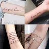 60pcs Tattoo Stickers Set English Phrase Temporary Tattoo Waterproof Fake Tattoo