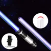 LED LIGHT STICKS LIGHTSABER 2 in 1 RGB 조정 가능한 세이버 장난감 어린이 소년을위한 더블 스위치 칼 밝은 선물 라이트 세이버 230718