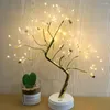 Bordslampor Creative LED Tree Lamp Full Of Stars 36/108 LEDS Touch Switch Fairy Night Gift Christmas For Kids Home Bedroom