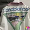 Camicie casual da uomo Strisce sportive Casablanca 1 Camicia da tennis Club Silk CASA Top hawaiano a maniche corte 230718