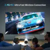 Andra projektortillbehör WiFi Projector 720p 4K Portable Mini Projector TV Homeater Cinema HDMI Support Android 1080p för Samsung Xiaomi Mobiltelefon X0717