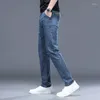 Męskie dżinsy Summer Loose Lose Lose Denim Pants Autumn Mash