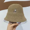 Sombreros de ala ancha Sombreros de cubo Playa Sombrero de paja coreano Verano Mujer Visera Sombrero de cubo Sombrero de pescador Tejido a mano Panamá Chica Pesca Sombreros para el sol para mujeres 230717