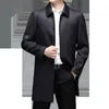 Jaqueta de lã misturada para homem de meia-idade e idosos jaqueta masculina fina primavera e outono jaqueta casual de negócios casaco HKD230718