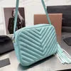 Loulou bolsa para câmera Bolsa de couro genuíno para mulheres Bolsa de ombro da moda Bolsa de couro de vaca Bolsa presbiópica Bolsa de noite com borla Bolsa mensageiro feminina