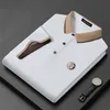 Polo Masculino Estilo Coreano Moda Camiseta Polo Manga Curta Camisa Bordada 230717