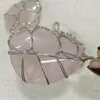 Naszyjniki wisiorek naturalny kamień proszkowy kryształowy nieregularny kształt DIY Znakomity naszyjnik do biżuterii