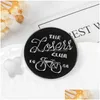 Pins broches The Loser Club Esmalte Pin Black Sier Bike Round Badge Broche Bag Roupas Lapela Simples Fun Punk Jóias Presente Para Frien Dh1Uw