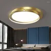 Plafoniere Lampada LED decorativa rotonda moderna in oro nero per camera da letto Soggiorno Sala da pranzo Corridoio Loft Lampada da interno minimalista