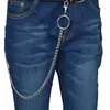 Sleutelhangers Punk Hip Hop Trendy Riem Sleutelhanger Taille Broek Mannen Vrouw Jeans Lange Metalen Kleding Accessoires