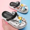 Slipper Summer Kids Sandals Boys Girls Clogs Mules Cartoon Baby Slippers Flat Summer Cartoon Children's Garden Shoes R230718