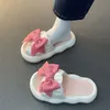 497 Casual Outside Non-slip Beach Summer Thick Sole Womens Shoes Bowknot Slippers for Women Zapatos De Mujer 230 90