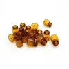 2 ml Amber Glass Injektion för eteriska oljor, aromaterapi, doft, med öppningsreducerande och droppar Top HnGHV