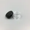 1 ml transparentes leeres Plastikglas, 1 g Kosmetik-Minitopf, Acryl-Make-up, Lidschatten, Lippenbalsam, Nagelkunststück, Behälter, Flasche, Reise, Probengröße, Vomga