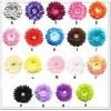 Gerbera Daisy Flower With Clips Baby Bows Alligator Grip Girls Accessories Barrettes