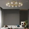 Kroonluchters AiPaiTe Moderne Koperen LED Woonkamer Kroonluchter Rond Kristal Goud / Zwart Eetkamer Slaapkamer Lampen