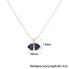 Colares com pingente de alta qualidade cor de ouro ajustável colar de corrente lapis lazuli natural para mulheres joias de cura