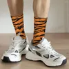 Chaussettes pour hommes motif peau de tigre rétro Animal unisexe Harajuku sans couture imprimé Crazy Crew Sock cadeau