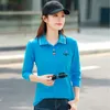 Polos femme blanc Polo printemps automne manches longues coton Golf femmes décontracté hauts t-shirts Ropa De Mujer 230717