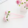 0.5mm Gül Beyaz Kalemleri 3D Kawaii Yapay Çiçekler Sevimli Mavi Yazma Aracı Gençler İçin Hediye Girls Office Okul Kırtasiye