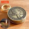 ZORRO Retro Coin Portachiavi Cherosene Accendino Collezione Divertente Squisito Portatile Carino Accendini Fumatori Accessori Gadget Per Gli Uomini HY6Z