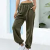 Damesbroek Joggingbroek Dames Baggy grijze lente wijde pijpen zweet oversized joggers streetwear hoog getailleerde broek