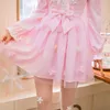 Lässige Kleider Prinzessin süßes Lolita-Kleid Candy Rain japanischer Chiffon-weiblicher langärmliger Kragen C22AB7003