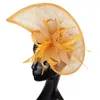 Berretti da donna Classic Fascinator Cappelli per matrimonio Elegante copricapo su fermaglio per capelli Accessori per feste da sposa Copricapo da donna