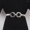 Belts Women's Chain Decoration Elastic Belt For Women Versatile Waist Female Bar Style Fashion