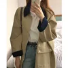 Trench da donna 2023 cappotto primaverile per donna moda giacca allentata coreana mantello tascabile giacca a vento casual