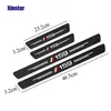 4pcs Alfa için Karbon Fiber Araba Kapı Sticker Alfa Romeo Giulia Giulietta 159 156 Mito Stelvio 147 Sportiva Otomatik Accessories301U