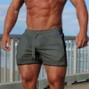 Мужские шорты Summer Fitness Fashion дышащий быстрый сушильный спортзал бодибилдинг