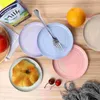 Ensembles de vaisselle 5 pièces costume enfant assiettes réutilisables assiette ronde légère incassable plats colorés pour la cuisine à domicile