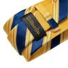 Bolo Ties Mode Mannen Stropdas Luxe Geel Blauw Gestreepte Paisley Plaid Zijde Bruiloft Stropdas Voor Mannen DiBanGu Designer Hanky Manchetknopen Gift Stropdas Set 230717