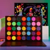 Eye Shadow DE'LANCI Colorful Eyeshadow Palette Neon Glow in Dark Bright 35 Color High Pigmented Eye Shadow Pallet Matte Shimmer Glitter Eye 230717