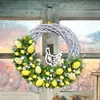 Fleurs décoratives suspendues décoration décor à la maison guirlande de Pâques impression plate oeuf guirlande pendentif