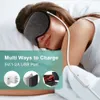 Massageador para os olhos reutilizável USB elétrico aquecido máscara de olhos compressa quente terapia cuidados com os olhos massageador aliviar olhos cansados olhos secos sono venda 230718