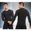 Tenue de yoga Entraînement serré Séchage rapide Sweat à manches longues Sports Running Basketball Vêtements de fitness pour hommes Football Bon gilet Pro