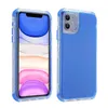 Modieuze militaire kwaliteit hoesjes Clear Cover 3in1 PC Frame TPU met airbags voor iPhone15 14 13 12 Samsung S24 s23 A05 A05s Heavy Duty schokbestendig hoesje