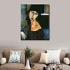 Nude Portrait Canvas Art Jeanne Hebuterne Amedeo Modigliani Painting Handmade Reproduction Bathroom Decor