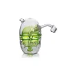 4,53 inch Ronde Fab Egg Bubbler helder glazen bong 10 mm Mannelijke quartz Banger honingraat percolator waterpijp booreilanden waterleiding US magazijn retail order gratis verzending