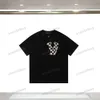 xinxinbuy men designer tee t shart 23ss paris plaid letter print print cotton cotton women black white xs-l