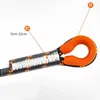 Cordas de escalada 1 peça 8 mm de espessura árvore rocha cabo de estilingue corda rapel equipamento para esportes ao ar livre preto e laranja 5 metros 230717