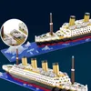 Блоки Титаник Творческие роскошные круизные судоходства лодочная лодка набор города DIY Модельные строительные блоки Bricks Toys для детей Подарок для взрослых R230718