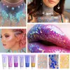 Andra makeup Portable Multifunctional Eye Glitter Nail Hair Face Face Glitter Gel Art Flash Loose paljetter Cream Festival Glitter Decoration J230718