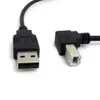 USB 2 0 En hane till B Male Down 90 -graders vinklad skrivarskanner HDD -kabel 1 5M 5ft3042
